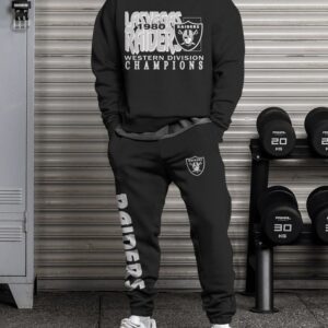 Las Vegas Raiders Sweatsuit Combo 3D Sweatshirt and Sweatpants CSP1859