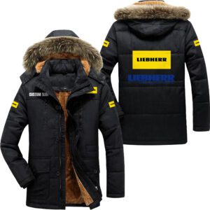 Liebherr Hooded Fleece Parka Jacket Fleece Coat Winter Customize Name PJF1290