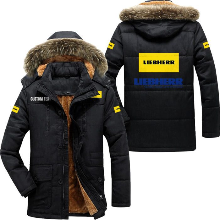 Liebherr Hooded Fleece Parka Jacket Fleece Coat Winter Customize Name PJF1290