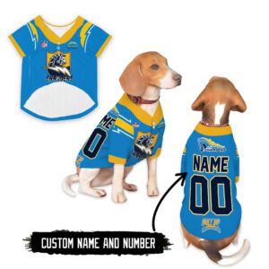 Los Angeles Chargers Pet Baseball Jersey