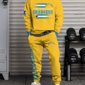 Los Angeles Chargers Sweatsuit Combo 3D Sweatshirt and Sweatpants CSP1828