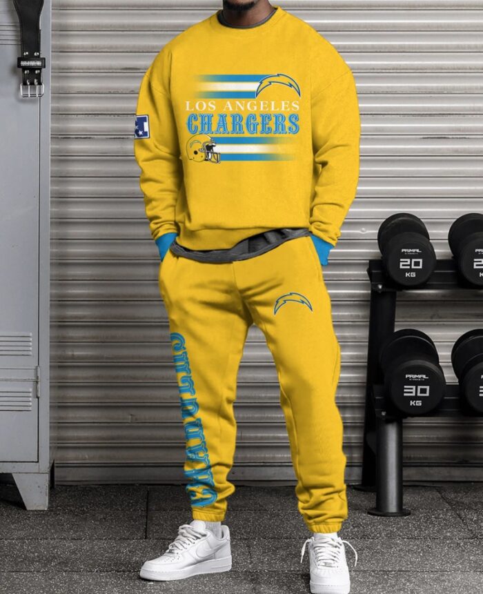 Los Angeles Chargers Sweatsuit Combo 3D Sweatshirt and Sweatpants CSP1828