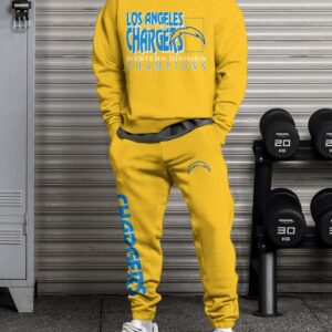 Los Angeles Chargers Sweatsuit Combo 3D Sweatshirt and Sweatpants CSP1830