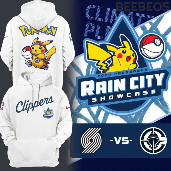 Los Angeles Clippers x Pokemon Rain City Showcase Unisex Hoodie HBB1146