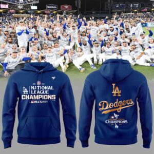 Los Angeles Dodgers 2024 National League Champions Blue Unisex Hoodie HBB1151