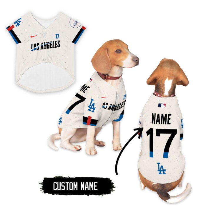 Los Angeles Dodgers Pet Baseball Jersey