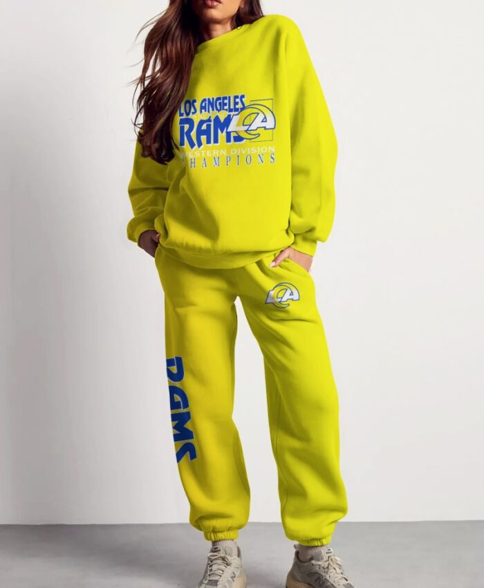 Los Angeles Rams Sweatsuit Combo 3D Sweatshirt and Sweatpants CSP1778