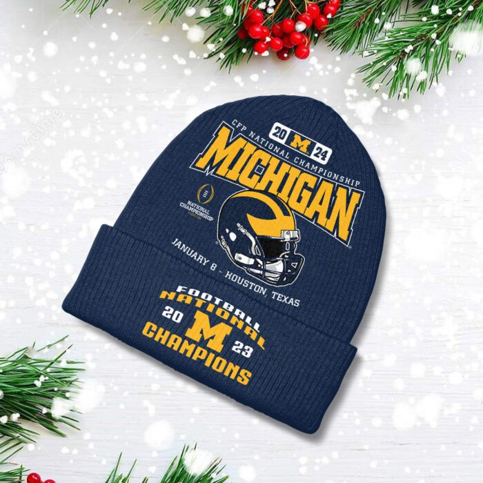 Michigan Wolverines Football Beanie Hat Wool Winter Hat WBH1212