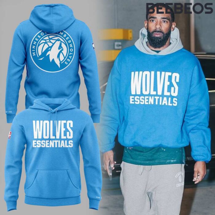 Minnesota Timberwolves x Essentials Blue Unisex Hoodie HBB1096