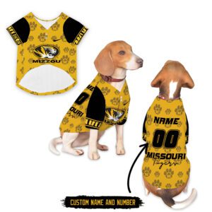 Missouri Tigers Pet Baseball Jersey