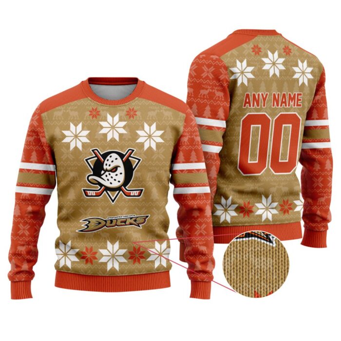 NHL Anaheim Ducks Special Ugly Sweater For Christmas FUL1150