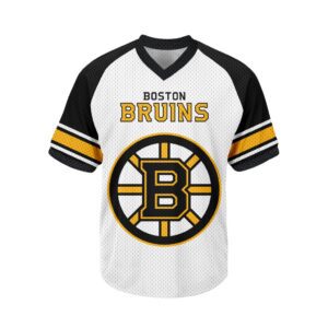 NHL Boston Bruins Personalized V-neck Mesh Short Sleeve Jersey