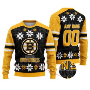 NHL Boston Bruins Special Ugly Sweater For Christmas FUL1128