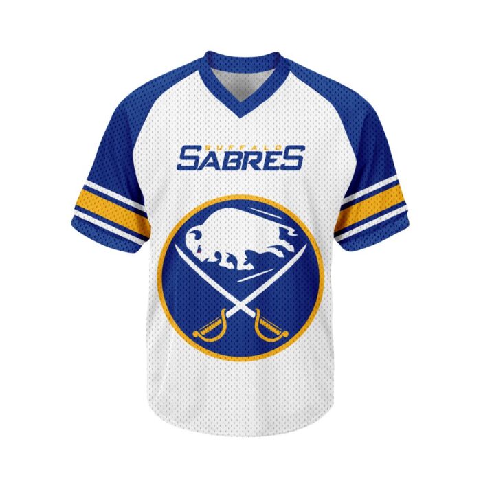 NHL Buffalo Sabres Personalized V-neck Mesh Short Sleeve Jersey