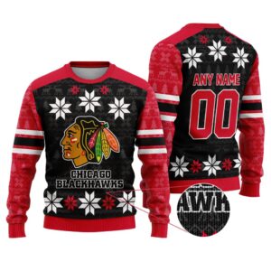 NHL Chicago Blackhawks Special Ugly Sweater For Christmas FUL1120