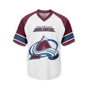 NHL Colorado Avalanche Personalized V-neck Mesh Short Sleeve Jersey