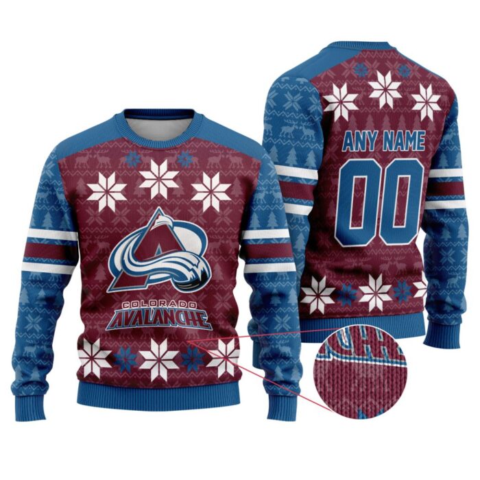 NHL Colorado Avalanche Special Ugly Sweater For Christmas FUL1119