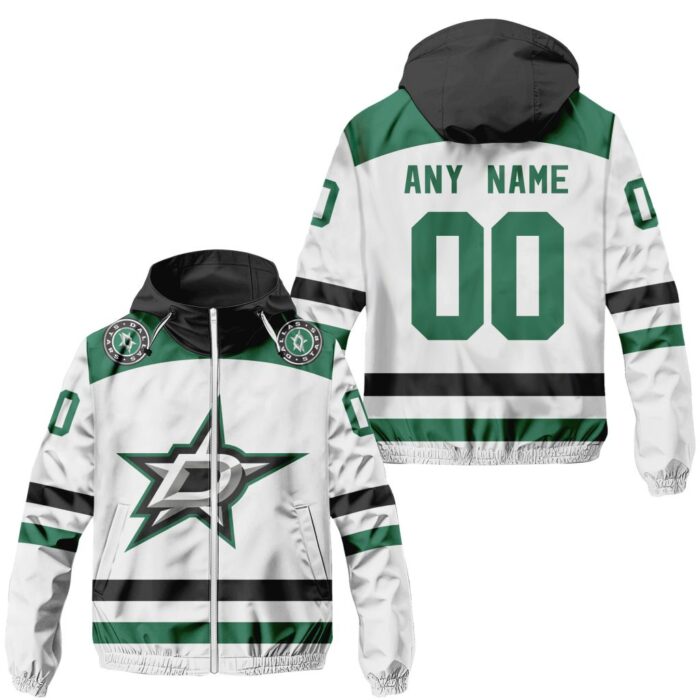 NHL Dallas Stars Personalized Away Windbreaker Outdoor Jacket