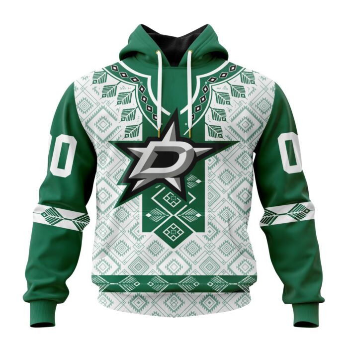 NHL Dallas Stars Special Native Heritage Design Unisex Performance Hoodie