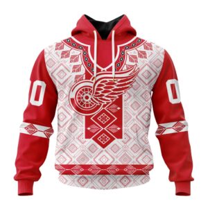 NHL Detroit Red Wings Special Native Heritage Design Unisex Performance Hoodie