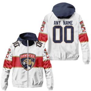 NHL Florida Panthers Personalized Away Windbreaker Outdoor Jacket