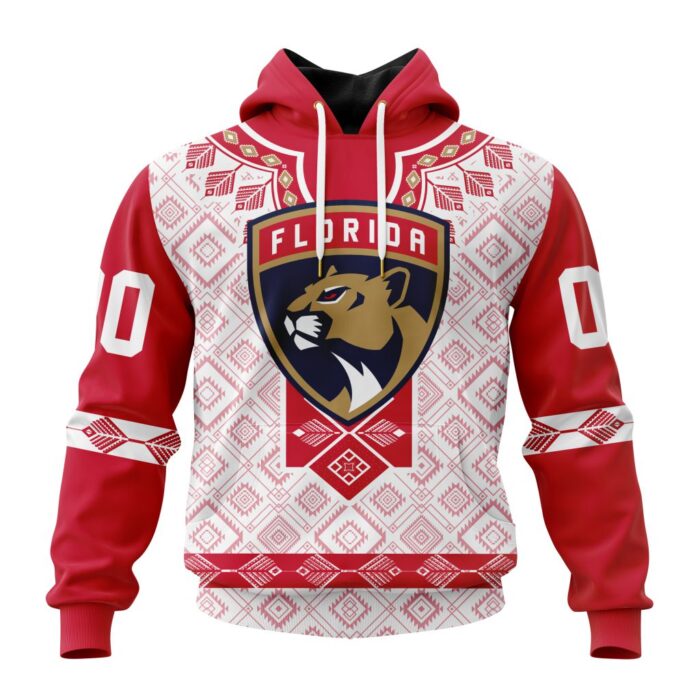 NHL Florida Panthers Special Native Heritage Design Unisex Performance Hoodie