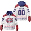 NHL Montreal Canadiens Personalized Away Windbreaker Outdoor Jacket