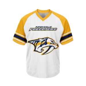 NHL Nashville Predators Personalized V-neck Mesh Short Sleeve Jersey