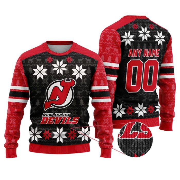 NHL New Jersey Devils Special Ugly Sweater For Christmas FUL1143