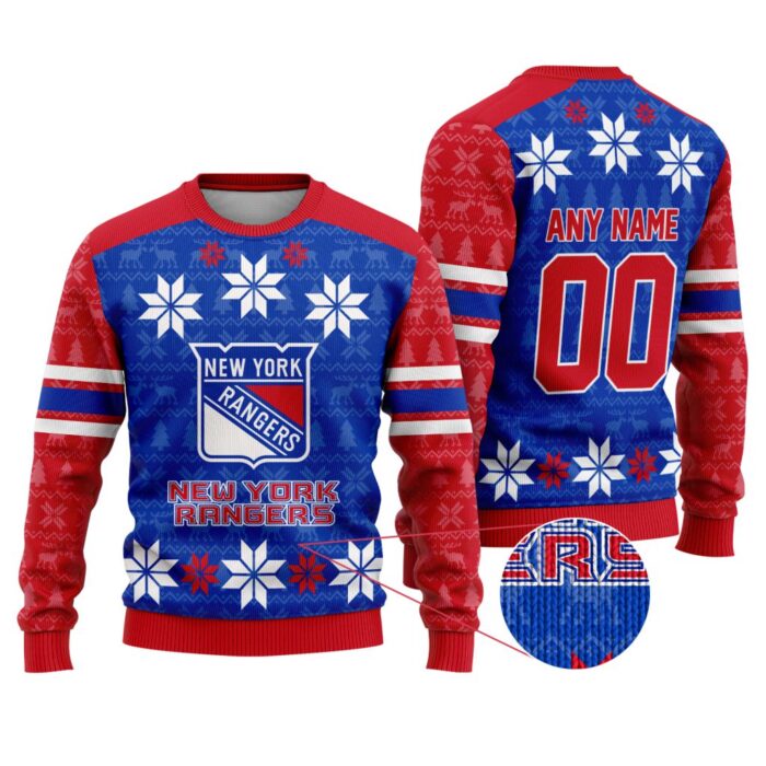 NHL New York Rangers Special Ugly Sweater For Christmas FUL1138