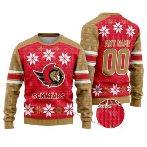 NHL Ottawa Senators Special Ugly Sweater For Christmas FUL1137