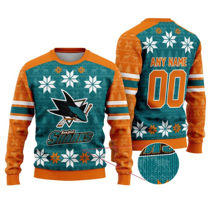 NHL San Jose Sharks Special Ugly Sweater For Christmas FUL1133