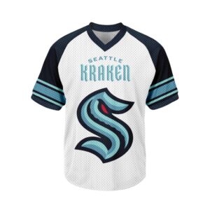 NHL Seattle Kraken Personalized V-neck Mesh Short Sleeve Jersey