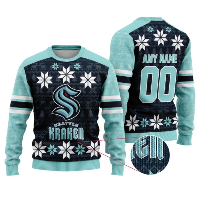 NHL Seattle Kraken Special Ugly Sweater For Christmas FUL1135