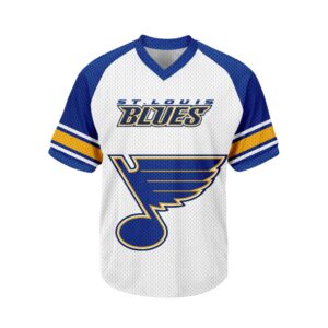 NHL St. Louis Blues Personalized V-neck Mesh Short Sleeve Jersey