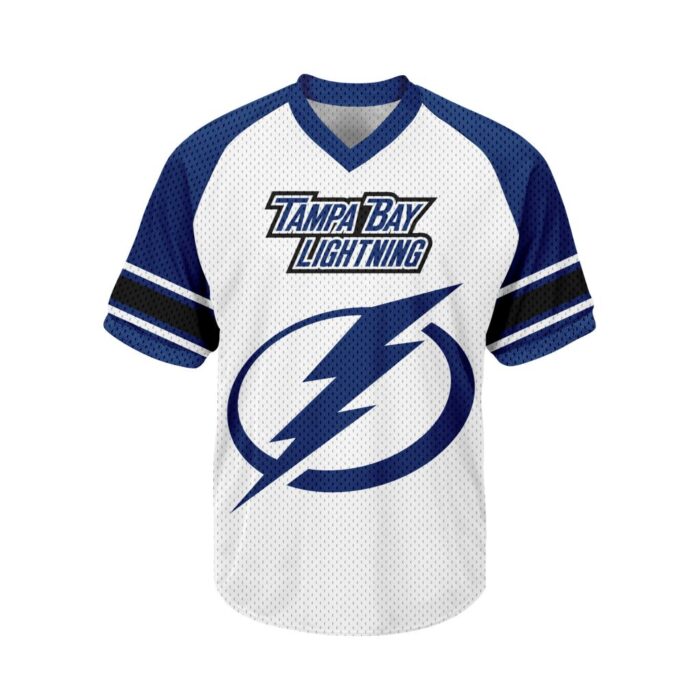 NHL Tampa Bay Lightning Personalized V-neck Mesh Short Sleeve Jersey