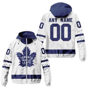 NHL Toronto Maple Leafs Personalized Away Windbreaker Outdoor Jacket