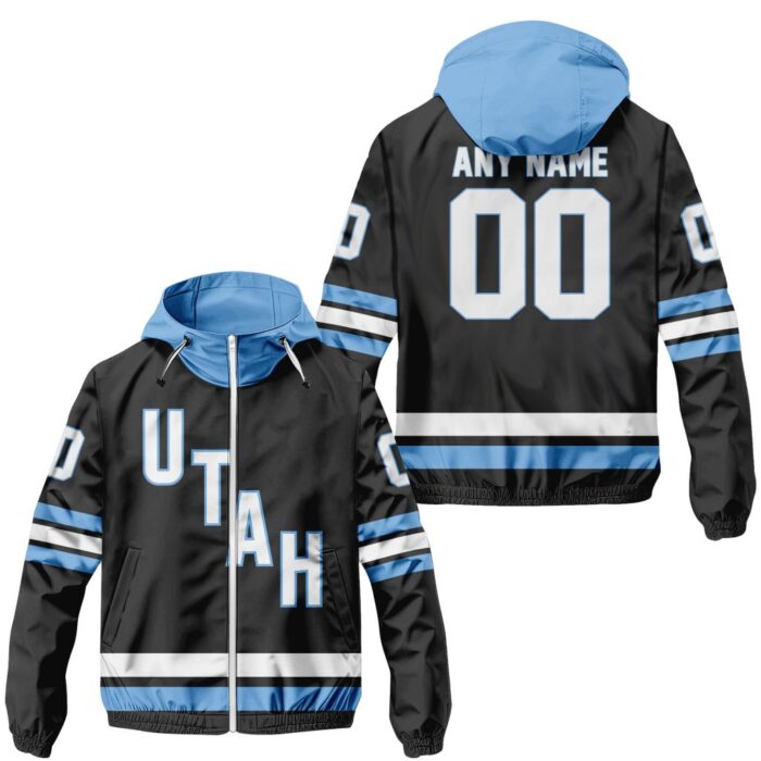 NHL Utah Hockey Club Personalized Home Windbreaker Outdoor Jacket