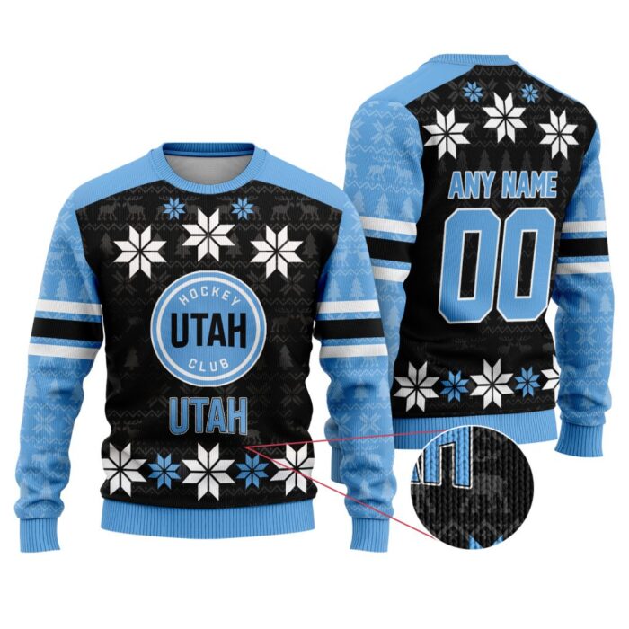 NHL Utah Hockey Club Special Ugly Sweater For Christmas FUL1124