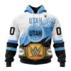 NHL Utah Hockey Club Special WWE Design Unisex Performance Hoodie