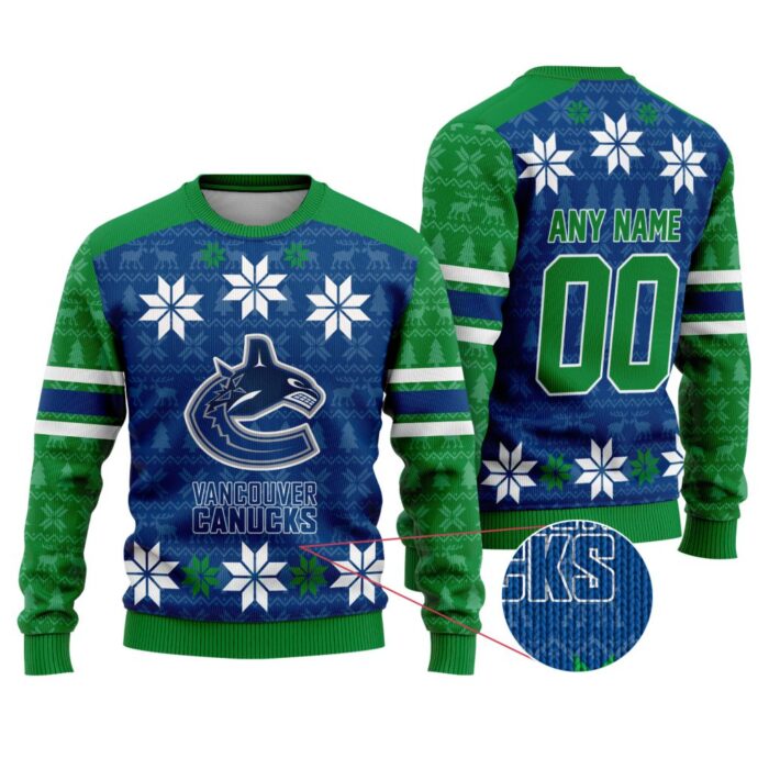 NHL Vancouver Canucks Special Ugly Sweater For Christmas FUL1129