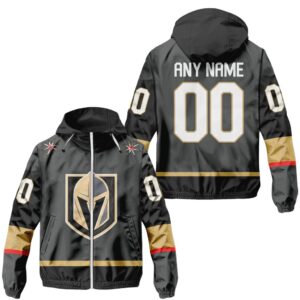 NHL Vegas Golden Knights Personalized Away Windbreaker Outdoor Jacket