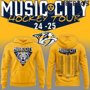 Nashville Predators Music City Hockey Tour Unisex Hoodie HBB1145