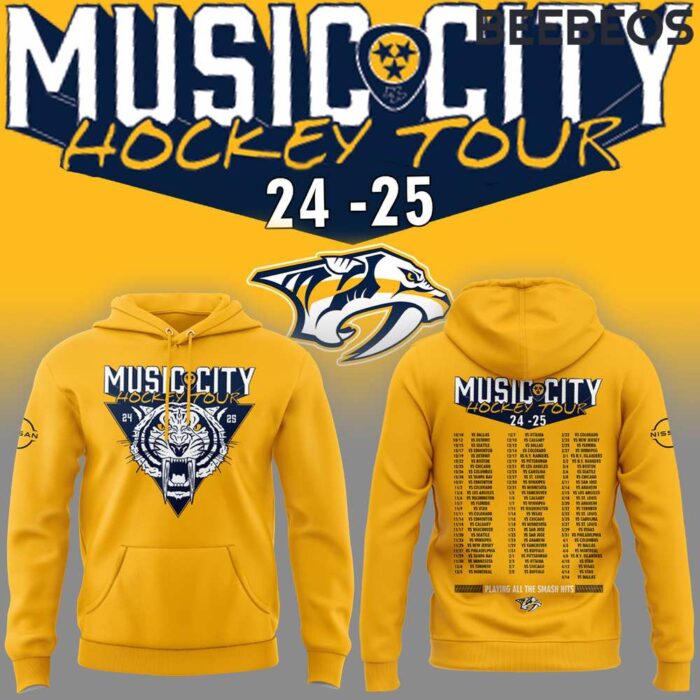 Nashville Predators Music City Hockey Tour Unisex Hoodie HBB1145