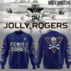 Navy Midshipmen Fear The Bones Honoring Jolly Rogers Blue Sweatshirt BBS1010