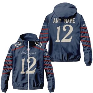 New England Patriots NFL Specialized City Edition 2024/25 Windbreaker Outdoor Jacket Personalized Letters Number