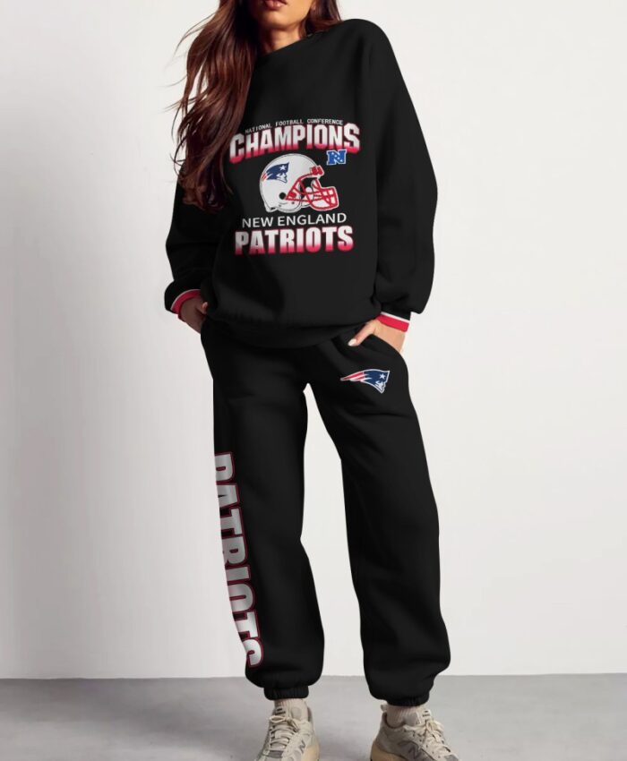 New England Patriots Sweatsuit Combo 3D Sweatshirt and Sweatpants CSP1847