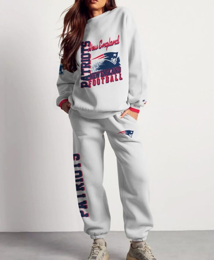 New England Patriots Sweatsuit Combo 3D Sweatshirt and Sweatpants CSP1848