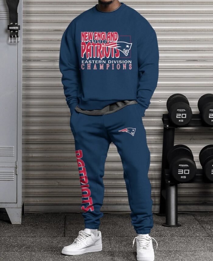 New England Patriots Sweatsuit Combo 3D Sweatshirt and Sweatpants CSP1849