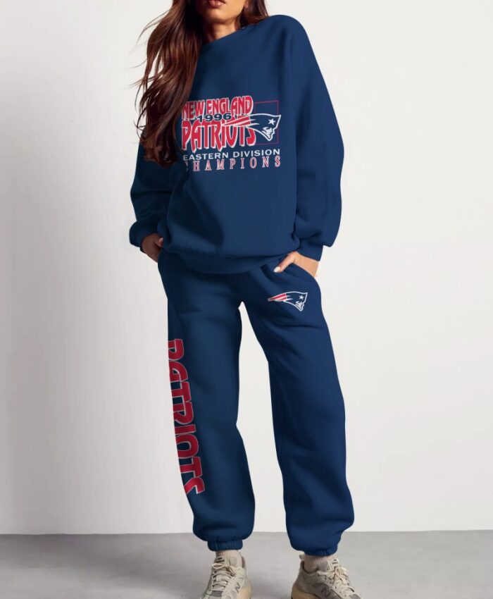 New England Patriots Sweatsuit Combo 3D Sweatshirt and Sweatpants CSP1852